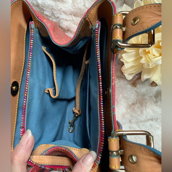 Dooney & Bourke Multicolor Monogram Shoulder Bag - Picture 4 of 5